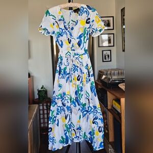 Phase Eight Jana Abstract Print Midi Dress